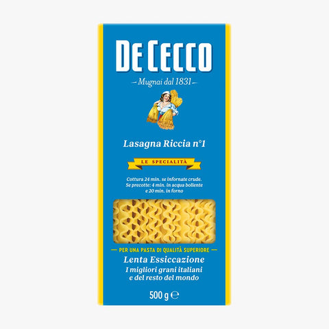DE CECCO LASAGNA RICCIA 500 GR