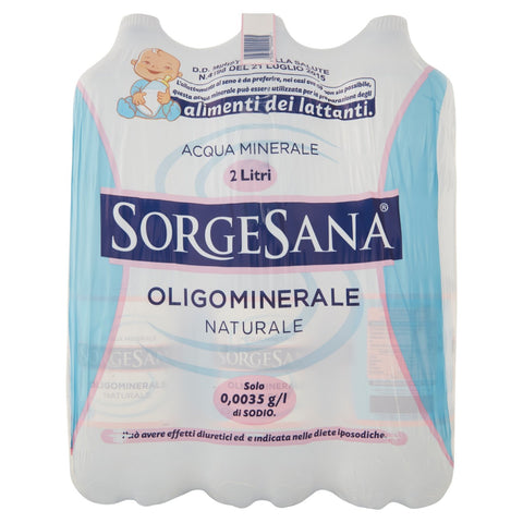 Sorgesana Acqua Minerale Oligominerale Naturale 6x2 L