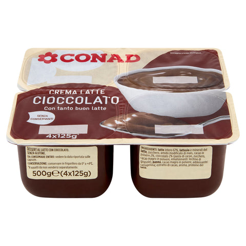 CONAD Crema Latte Cioccolato 4x125 GR