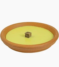 Fiaccola alla citronella da terra in contenitore di terracotta 15 CM