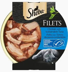 SHEBA Pollo e Tonno da pesca sostenibile sminuzzato 60 GR