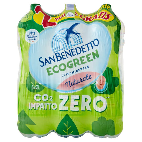 San Benedetto Acqua Naturale Fonte del Pollino Ecogreen 2 L