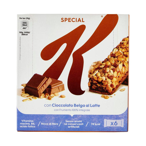 Barrette Kellogg's cioccolato al latte special K 6 pezzi