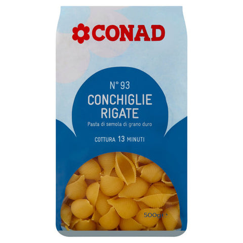 CONAD CONCHIGLIE RIGATE 93  500 GR