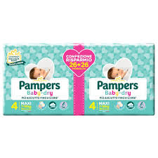 PAMPERS Pannolini Baby Dry Maxi 7-18 KG 52 PZ