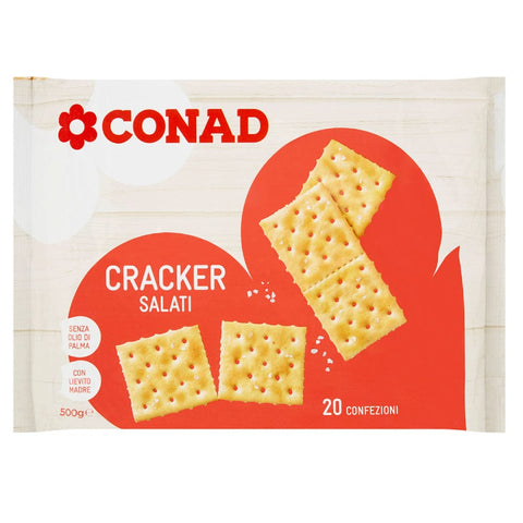 Cracker Salati 20 confezioni 500 g Conad