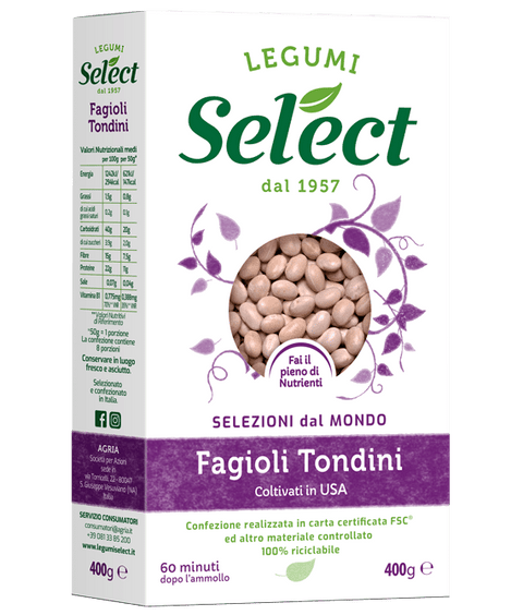 Fagioli tondini secchi USA 400g