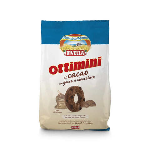 Dvella Fantasie del Mattino Ottimini al cacao con gocce di cioccolato 400 g