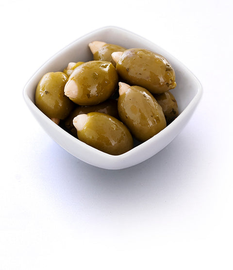 Olive verdi farcite con mandorla 300gr