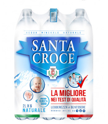 Acqua naturale santa croce 6X2L