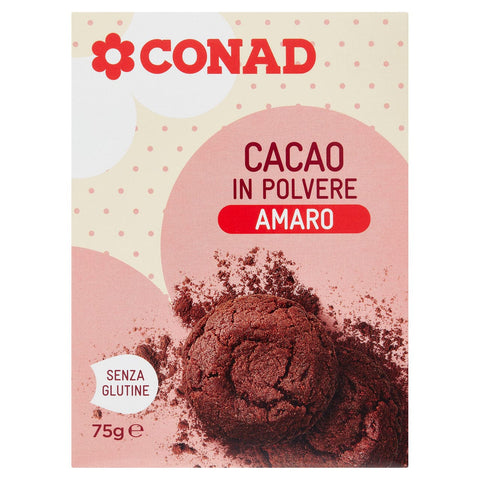 Cacao amaro in polvere Conad 75 gr