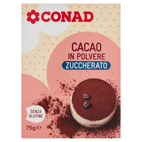 Cacao in polvere zuccherato Conad 75gr
