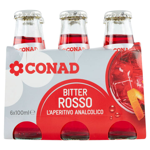 Bitter Rosso aperitivo analcolico Conad 6X100ml