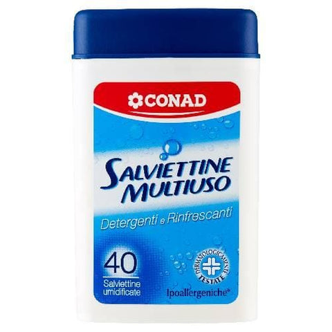 Salviettine Detergenti&Rinfrescanti Multiuso X40