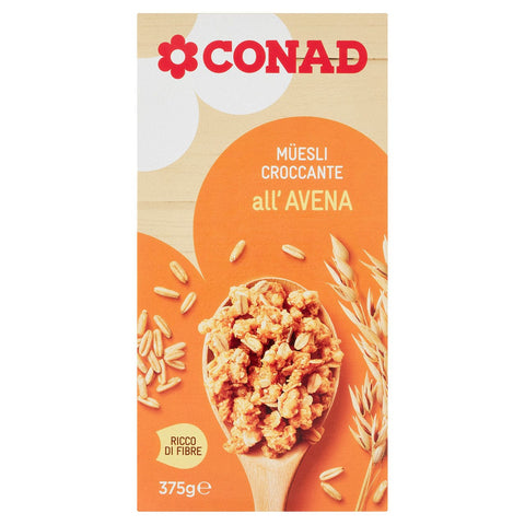 Muesli croccante all'avena Conad 375gr