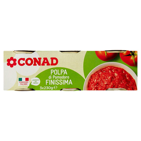 Polpa Di Pomodoro Finissima Conad 230 G X3
