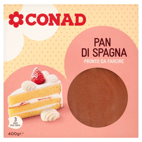 Pan di spagna Conad 3 basi 400gr